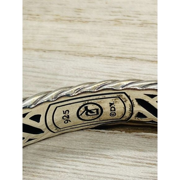 David Yurman Hinge Sculptured Cuff Bracelet 11mm - Picture 5 of 11